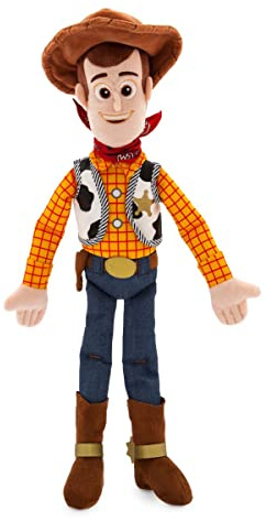 Disney Store Offizielle Toy Story Plüsch, Woody, ikonische Kuscheltierfigur mit gestickten Augen und weichen Plüscheigenschaften, geeignet für alle Altersgruppen