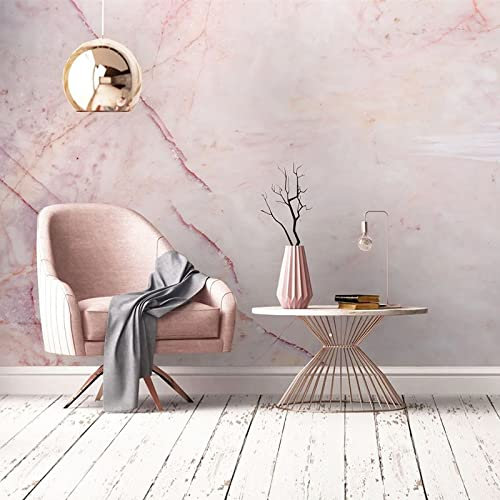 YXTSmurals Rose Créatif Marbre Fond D'Écran Photo Effet 3D Papier Peint Panoramique 3D Tapisserie Intissé Murales Poster Décoration Murale Trompe Loeil Fond Mur Décor À La Maison