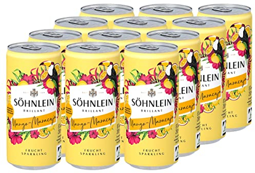 Söhnlein Brillant Mango-Maracuja 8 % vol. (12 x 0,2 l) - Sommerlich leichte Alternative zu Sekt, Crémant oder Cava mit fruchtigen Aromen von Mango und Maracuja
