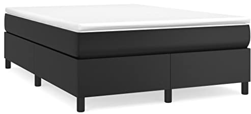 AUVYI Boxspringbett Polsterbett, Bett, Betten, Bettgestell, Schlafzimmer 140x190 cm Schwarz Stauraumbett Boxspringbetten Kunstleder