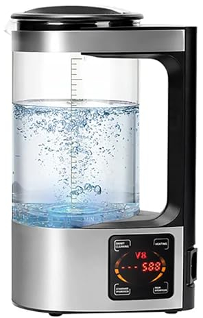 FXNFXLA Máquina para Hacer Agua Rica en hidrógeno, generador eléctrico de hervidor de Agua Rico en hidrógeno de 2L, máquina ionizadora de Agua alcalina, hasta 1500 PPB