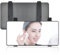NAROSEBE Auto Kosmetikspiegel Sonnenblende Spiegel Selbstklebender Schminkspiegel Sonnenblende Makeup Spiegel Auto Visier Edelstahl Sitzrückenspiegel für Autositz-Rücken-Platz (SchwarzesRechteck)