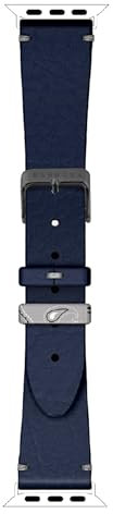 Barbosa - Cinturino Compatibile per Apple Watch 38mm 40mm - Blu Navy in Pelle - Uomo, Donna, Unisex