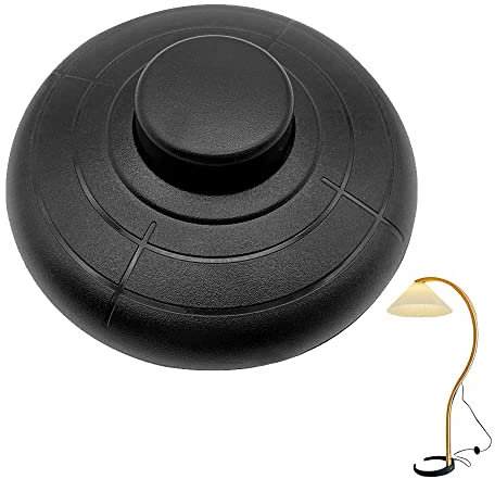 Round Foot Switch Lamp Foot Push Switch Standard Lamp Round In-Line Foot Press Switch Use for Floor Lamps Standing Lamps Table Lights