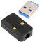NFHK Connecteur de prise femelle USB 3.0 type A à souder avec coque en alliage d'aluminium personnalisation pour câble de 6 mm