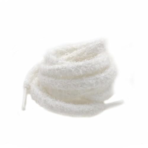Lacci di peluche, 2 paia di lacci rotondi da 8 mm, 120 cm, universali, morbidi elastici, di ricambio per scarpe da ginnastica in tela