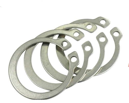 C-Unterlegscheibe M19-M55 304 Edelstahl C-Typ elastischer Ring Externer Sicherungsring Schnappsicherung Sicherungsring-Unterlegscheibe-M26 30 STK