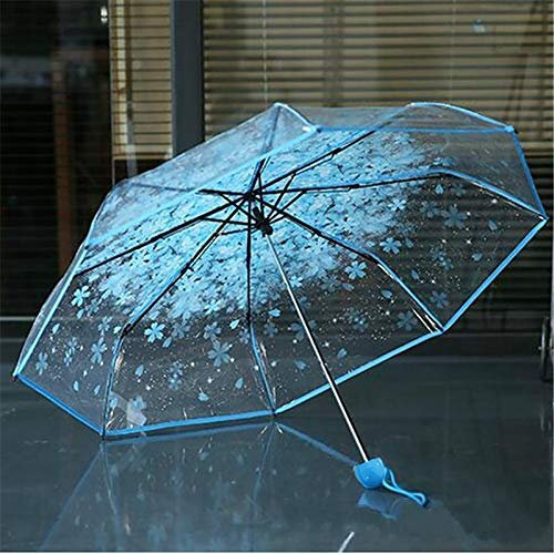 AKTOUR The Umbrella Corporation - Ombrello pieghevole da sole, leggero, per bambini, S4-Blu, Taglia unica