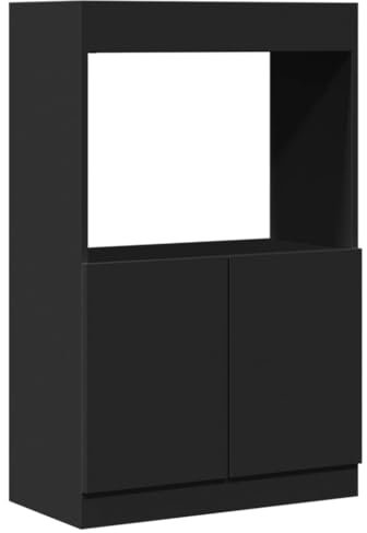 vidaXL Highboard Schwarz 63x33x100 cm Holzwerkstoff