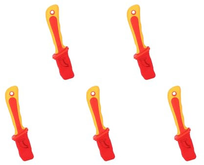 Cuchillo de Electricista de Aislamiento de 5 Piezas Cuchillas de Acero Inoxidable Antimagnéticas para Instalación de Instrumentos y Interrupción de Circuitos Seguridad de Alto