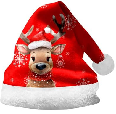 Weihnachtsmannmütze Zipfelmütze Weihnachtsmütze Erwachsene Weihnachtsmütze Für Kinder - Familie Weihnachten Unisex Weihnachts Winter Mütze Rentier