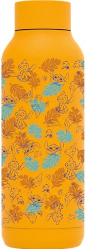 Quokka Botella Termo Acero Inoxidable Solid Amber Yellow 510 ML Stitch Tropical