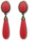 PENDIENTE FLAMENCA LAGRIMA MEDIANA (CORAL CLARO)