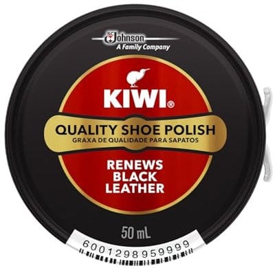 KIWI Shoe Polish, Black, 50ml