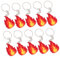 MUCKLILY 10 Stück Feuerwehr Mann Schlüssel Anhänger Weste Für Feuerwehrleute Lkw-party-dekorationen Feuerschmuck Feuerwehrmann-partydekoration Feuer Dekorationen Feuerzauber Pvc-weichkleber