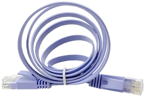 DIYEAH Gigabit Network Cable Ethernet Lan Cable Flat Heavy Duty for Routers Connection Wire