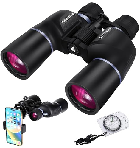 OPTIVORA 10-32x Variable Magnification Zoom Binoculars for Adults High Power with BAK4 Telescope Lens and 60MM Large Objective Lens,Perfect for Use as Binoculars for Bird Watching,Stargazing,or Hiking