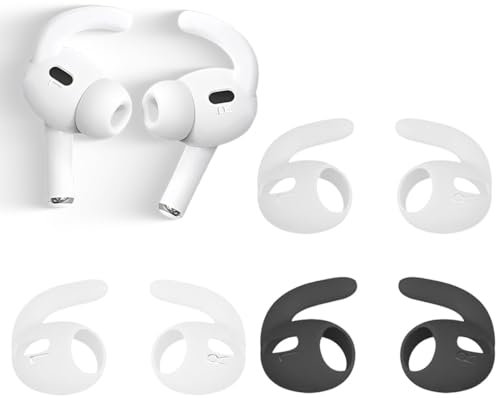 JEYORZY 3 Paar Silikon Ohrpolster Kompatibel mit Airpods Pro 2 Kopfhörer, Anti Drop Ohrbügel für Ear pods Schutz Headset, Anti Rutsch Schutz, Mehrfarbig