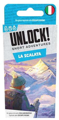 Asmodee – Unlock! SA: DER KALF - Brettspiel Escape Room | Kollaboratives und investigatives Brettspiel mit App – 1-6 Spieler – 10+ Jahre – 45 Minuten – italienische Ausgabe