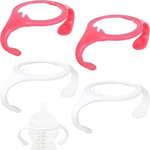 4 Pack Baby Bottle Handles for Tommee Tippee – Ergonomic Non-Slip Grip for 150ml & 250ml