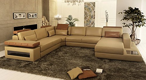 Bullhoff by Giovanni Capellini ECKSOFA Leder beige braun Eckcouch AUGSBURG