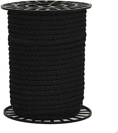 50m Polypropylen-Seil Ø 10mm auf Rolle Universalseil Kordel Schnur Farbwahl, Farbe:schwarz