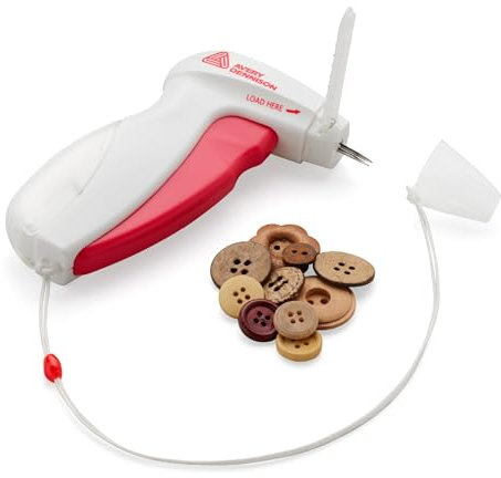AVERY BUTTONEER RED/White