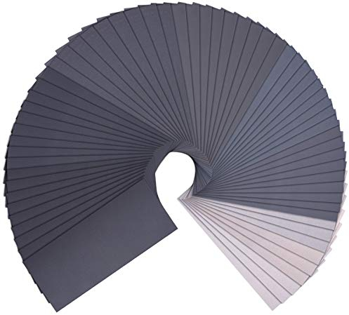 SIQUK 63 Stück Schleifpapier Set, Schleifpapier Nass und Trocken Sandpapier 1000 1200 1500 2000 2500 3000 5000 7000 10000 Körnung 23 x 9 cm Schleifpapier Sortiment für Holzmöbel, Stein, Metall