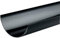 0T074 Osma Rainwater Half Round Gutter 1 metre Length Black