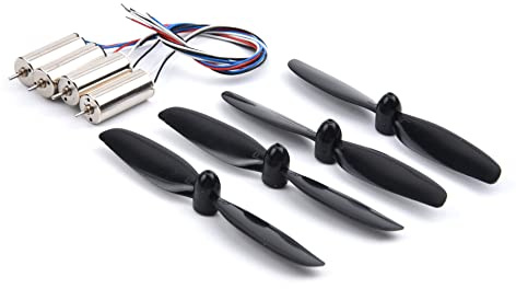 YoungRC 8520 Coreless Motor 8,5 x 20 mm gebürstete Motoren + 75 mm CW CCW Propeller für DIY Micro QX95 QX110 Quadcopter RC Drohne