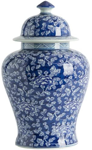 Chinese ceramic vase White Large Chinese vase Porcelain Flower vase Chinese Antique ceramic vases Traditional Decorative Vase-high 50 CM