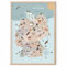 MeinBaby123® DIN A2 Deutschlandkarte für Kinder | Kinderzimmer Bilder, Kindrzimmer Deko | Lernposter | Lernplakat für Kinder | Premium Qualität (Deutschlandkarte)
