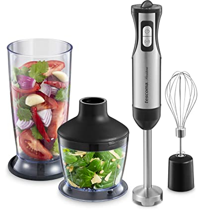 Tescoma 909022 Frullatore a immersione con accessori, tritatutto e frusta, linea President