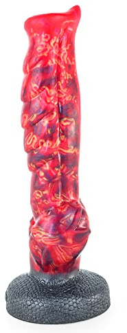 Bad Dragon - Aosoul Monster Dildo Analplug realistischer Silikondildo mit Saugnapf Sexspielzeug Unisex vaginal und anal (Fire Dragon)