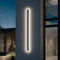 Klighten LED Wandlampe Lange Wandleuchte IP54 Dunkelgrau Wasserdicht Innen und Außenbereich Eisen-Acrylplatte Wandbeleuchtung für Gärten Villa, Terasse, Korridor, 120CM/35W, Natürliches Licht 4500K