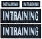 ZESION 4 x Trainings-Patch, taktische Hundeweste, abnehmbar, bestickter Klettverschluss für Hundeweste, Weste, Geschirr, Halsband