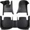Leder Auto Fußmatten für Mercedes Benz AMG GLA GLB 180 200 220 250 GLA GLB 43 45, Allwetter-Schutz wasserdichte rutschfeste Fussmatte-Floor mats, All-Inclusive-Stil Automatte vorn und hinten Zubehör