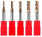 5 Stück Fräser, Durchmesser 2-5mm Schaftfräser Set, 4 Flöten Hartmetall Nutenfräser Fräser,CNC fräser for Bohren, Fräsen, Schlichten, Tauchen, CNC