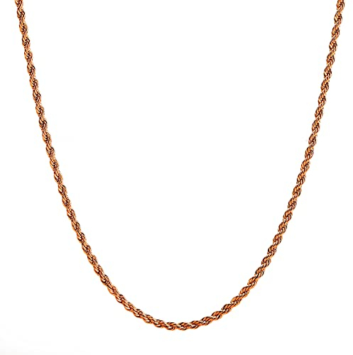 KIM JOHANSON® Edelstahl Damen Kordelkette ohne Anhänger *Spirit* in Silber, Gold & Roségold | Boho Schmuck für Frauen | Multi Layer Kette | Collier | Wasserfest | Halskette verstellbar | Schmuckbeutel