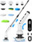 Electric Scrubbing Brush, Cordless Spin Cleaning Brush, 9 Replacement Brush Heads, Powerful Motor 3 Speeds, 100min Long Working Time for Kitchen, Bathroom, Car