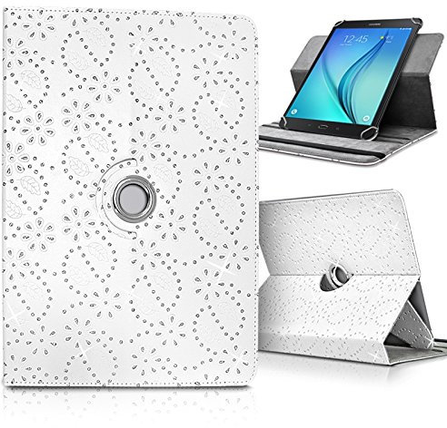 Karylax – Carcasa Funda protectora universal L diamante blanco para tablet ARCHOS T101 FHD 4G Ultra