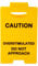 Lyreh Mini Caution Sign for Desk, Acrylic Funny Office Caution Overstimulated Do Not Approach Warning Sign Humor Desktop Decoration Supplies for Office Table Bedroom Study Room (Yellow)