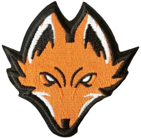 Klett Patches lustiger, Niedlicher Fuchs Aufnäher mit Stickerei, Taktisch Militär Patch, Aufnäher für Taktische Kleidung Rucksack Baseballkappe Uniform