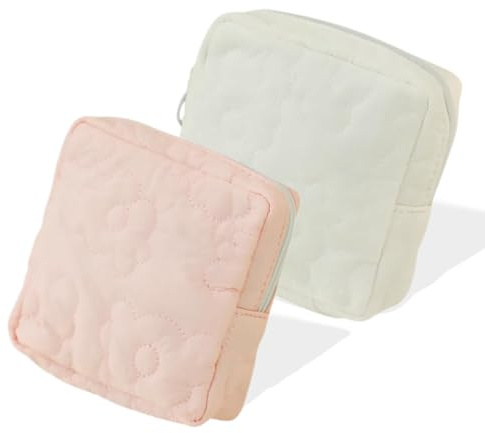 2 Stück Tampon Aufbewahrung Binden, Hygienebeutel für Damenbinden, Mini Damenbinde Aufbewahrungstasche, Tampontasche Organizer für Damen Mädchen