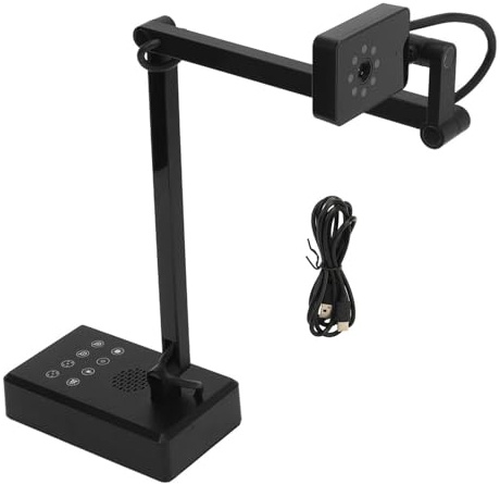 ZJchao 16 MP USB-Dokumentenkamera mit 4K-Webcam-Funktionalität, Faltbarer Visualizer für Live-Präsentationen, Online-Unterricht, Kompatibel mit, MacOS