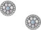 Fossil Ohrringe Für Frauen Vintage Glitz, Länge: 10mm; Breite: 2.25mm Silberne Edelstahl-Ohrringe, JF03222040