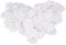 Mxfans 100 Pieces Furniture Door Cabinet Hinge Hole Cap Cover Hole Cap 35mm White