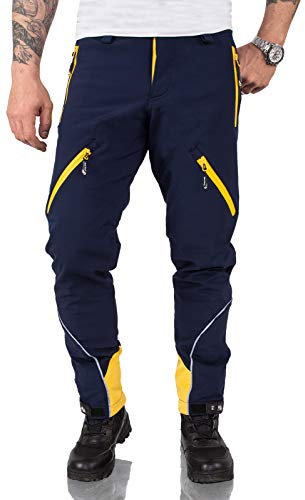 Rock Creek Herren Softshell Hose Cargohose Outdoorhose Wanderhose Herrenhose Wasserdicht Skihose Arbeitshose Winterhose Trekkinghose H-233 Navy XL