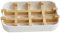 Boîte à Savon En Bambou Naturel - Porte-savon Auto-drainant Double Couche Pour Cuisine Et Salle De Bains - Support à Éponge (Blanc)