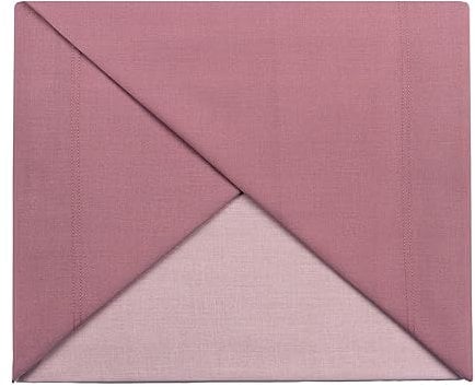 Set Copripiumino Bicolore 100% Cotone, sacco e 2 federe Double Face, 100% Made in Italy, Matrimoniale, Rosa antico-Rosa perla